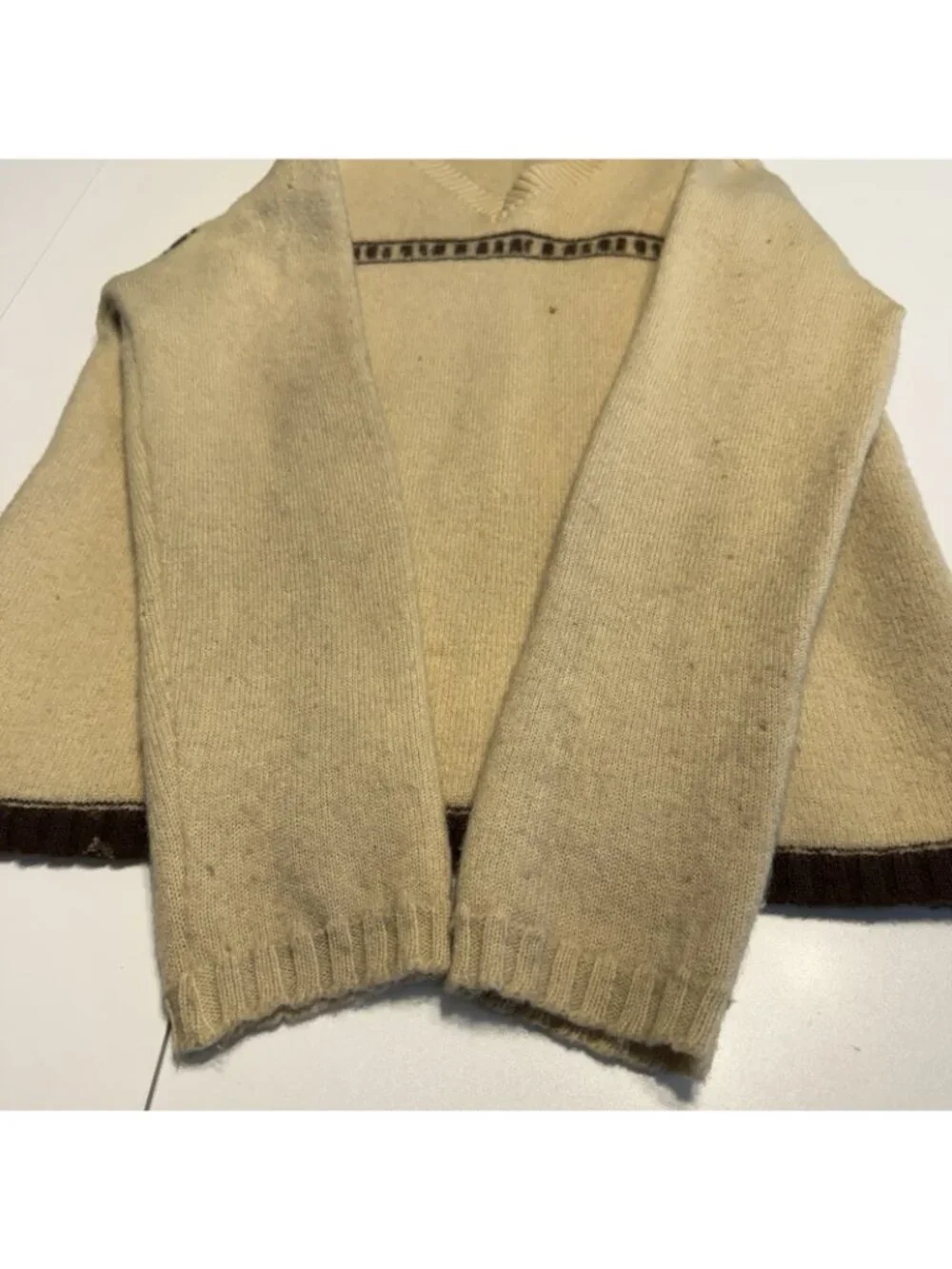 Vintage Burton Snowboards Virgin Wool Sweater Mens Large V Neck